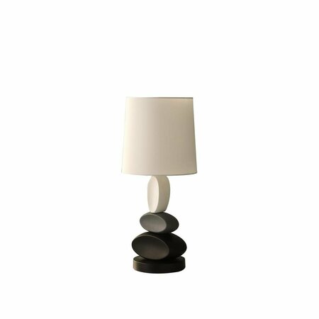 ORE INTERNATIONAL 19 in. Coastal Como Modern Stacked Tablets Metal Table Lamp HBL2544